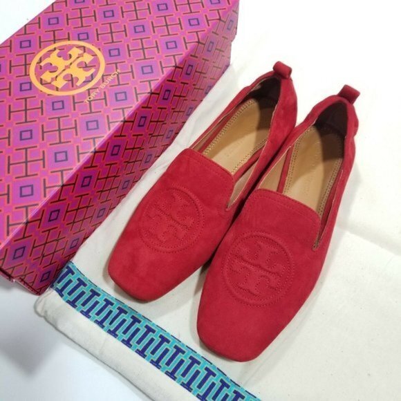 Tory Burch Shoes - NEW W/ BOX Tory Burch Leigh Loafer Ballet Flat‎ RED